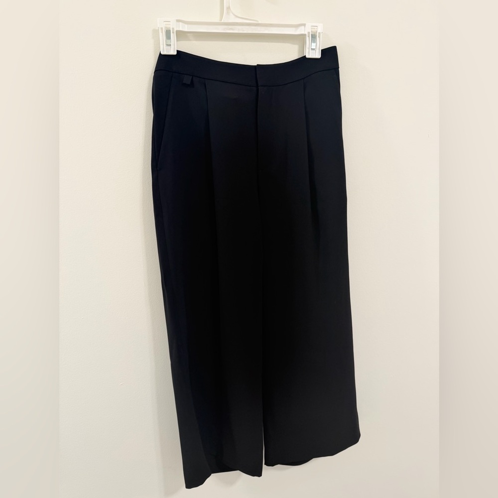 Vince Black Wide Leg Cropped Pants – Size 4 - Picture 2 of 7